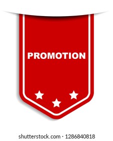 red vector banner promotion