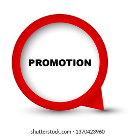 red vector banner promotion