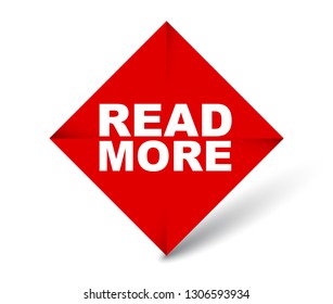 red vector banner read more