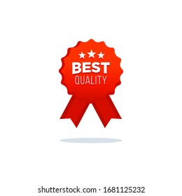 Cinta de la pancarta del vector rojo sobre fondo blanco Ilustración vectorial garantizada de la mejor calidad