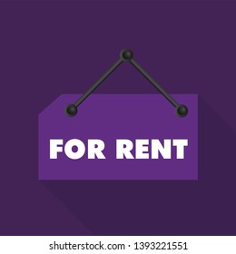 red vector banner ribbon for rent