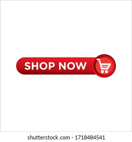 Red Vector Banner Ribbon Shop Now