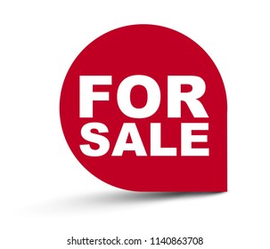 red vector banner for sale