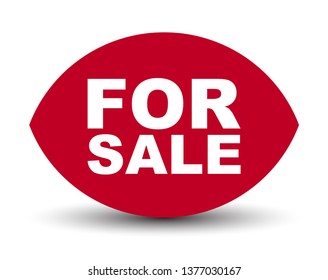 red vector banner for sale