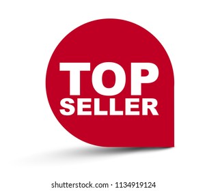 Red Vector Banner Top Seller