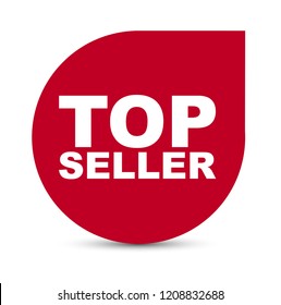 Red Vector Banner Top Seller