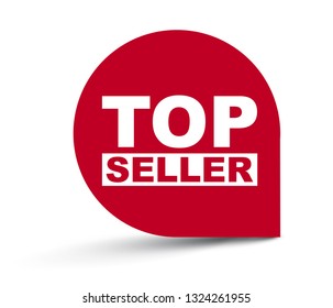 Red Vector Banner Top Seller