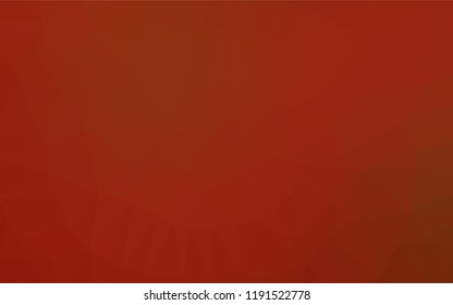 Red vector blurry hexagon template. Modern geometrical abstract illustration with gradient. Brand new design for your business.