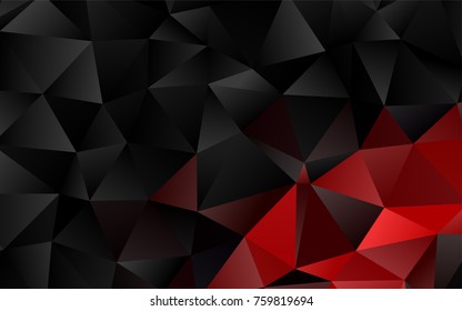 Red vector blurry triangle template. Brand-new colored illustration in blurry style with gradient. Brand-new design for your business.