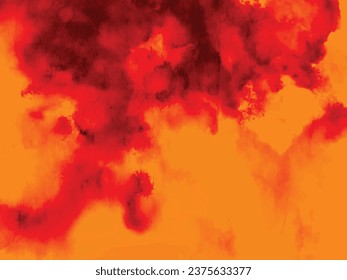 Red Vector Brush. Hell Grunge Tye Die. Tiedye Neon Tie Dye. Red Spooky Tye Dye Fire. Tie Die Red Tiedye. Vector Orange Batik. Colorful Abstract Tie Dye. Red Fire Watercolor. Fiery Neon Background.