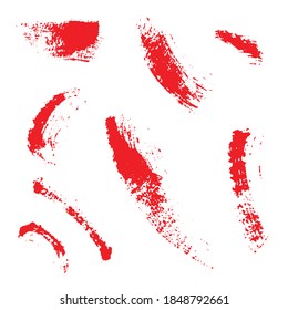 Paredes de pincel de vectores rojos, vector
