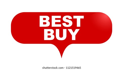 red vector bubble banner best buy