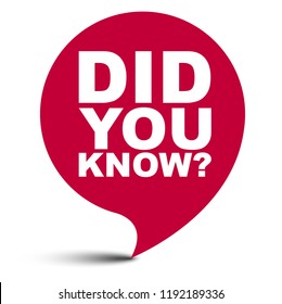 5,962 Did you know? Images, Stock Photos & Vectors | Shutterstock