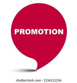 red vector bubble banner promotion