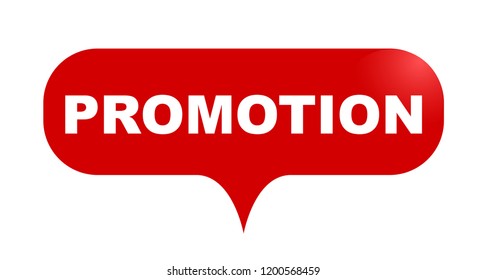 red vector bubble banner promotion