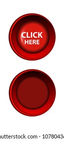 Red vector button (with pushed design)