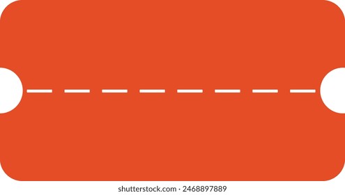 Red Vector coupon. Discount coupon isolated ticket