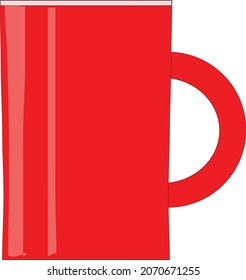 Red vector cup amateur work