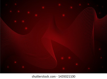 Red vector of futuristic abstractc background template with wavy lines. Colorful. Eps 10.