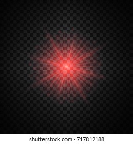 Red vector glow light effect.