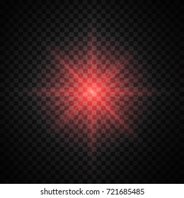 Red vector glow light effect.