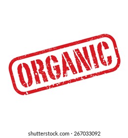 Red vector grunge stamp organic