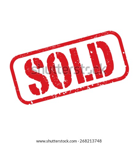 Red vector grunge stamp SOLD