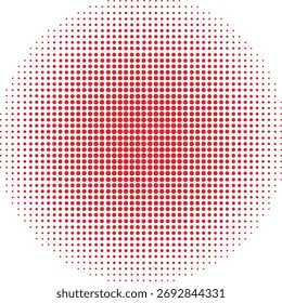 Red Vetor padrão de meio-tom fácil editar para seu design. O vetor aponta o padrão para um branco. Pontos retrô. Plano de fundo com estilo retrô de pontos de meio-tom