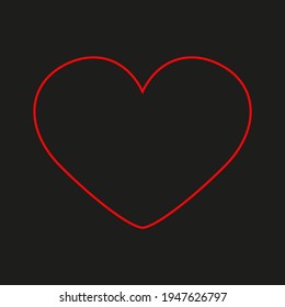 red vector heart. abstract illustration of a heart. seamless vector print