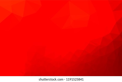 Red vector hexagon mosaic texture. A vague abstract illustration with gradient. A completely new design for your business.