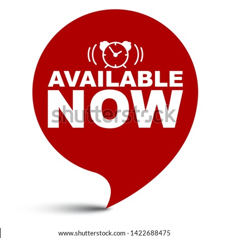 red vector illustration banner available now