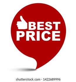 red vector illustration banner best price