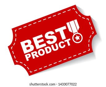 red vector illustration banner best product