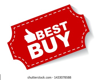 red vector illustration banner best buy
