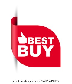 red vector illustration banner best buy