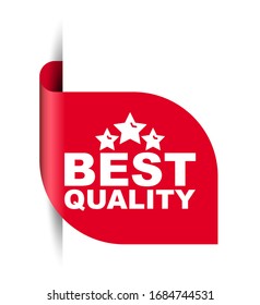 banner de ilustración de vector rojo de mejor calidad