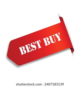 red vector illustration banner best buy