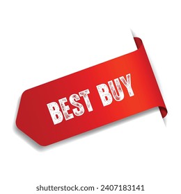 red vector illustration banner best buy