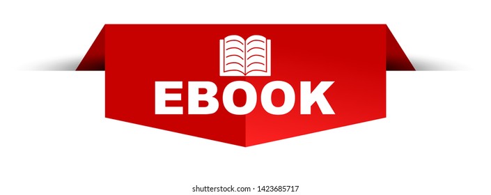 red vector illustration banner ebook