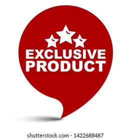 red vector illustration banner exclusive product
