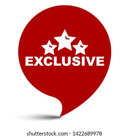 red vector illustration banner exclusive