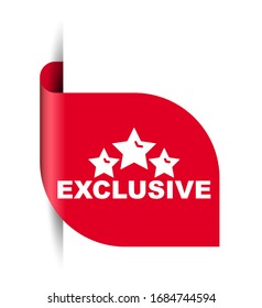 red vector illustration banner exclusive