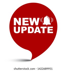 red vector illustration banner new update