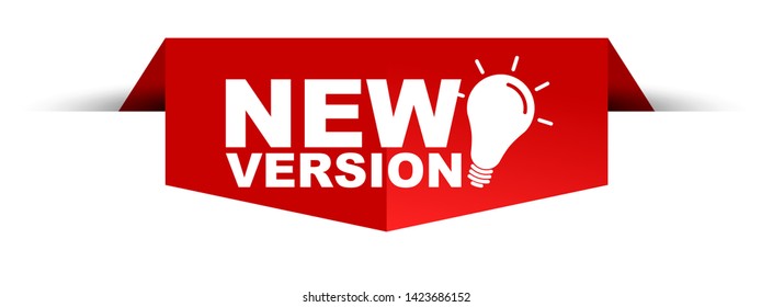 red vector illustration banner new version
