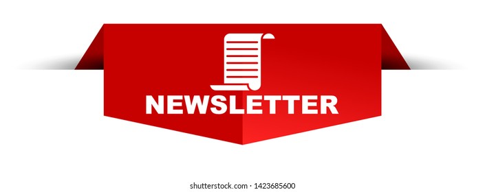red vector illustration banner newsletter