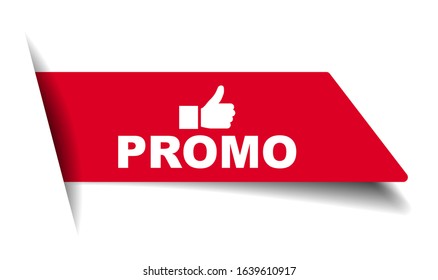 red vector illustration banner promo