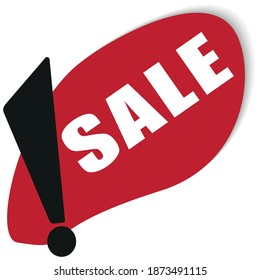 RED VECTOR ILLUSTRATION BANNER STEIN SALE