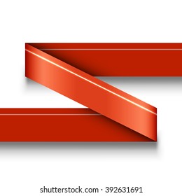 Red vector infographics design isolated on the white without sample texts. Banner for web design, flyers or design elements. Infographic ribbons.