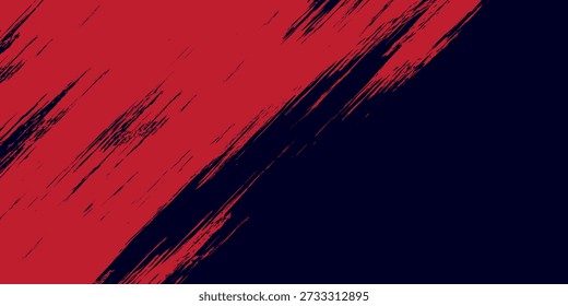 red vector layout with flat lines on backround blue. Decorative shining illustration with lines on abstract template.