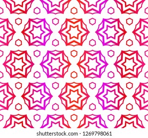 Red vector layout with floral seamless pattern. Pattern for wrapping gifts